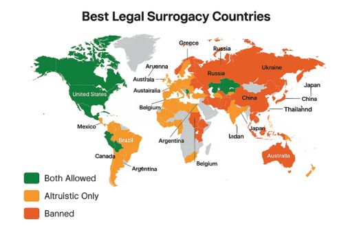 Best Legal Surrogacy Countries