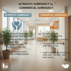 Altruistic Surrogacy Vs Commercial Surrogacy
