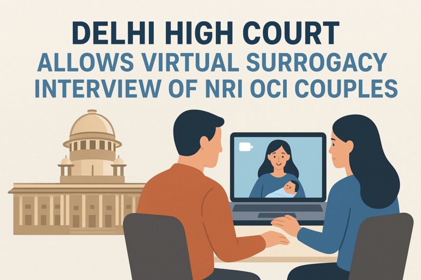 Delhi High Court Allows Virtual Surrogacy Interview Of NRI/OCI Couples