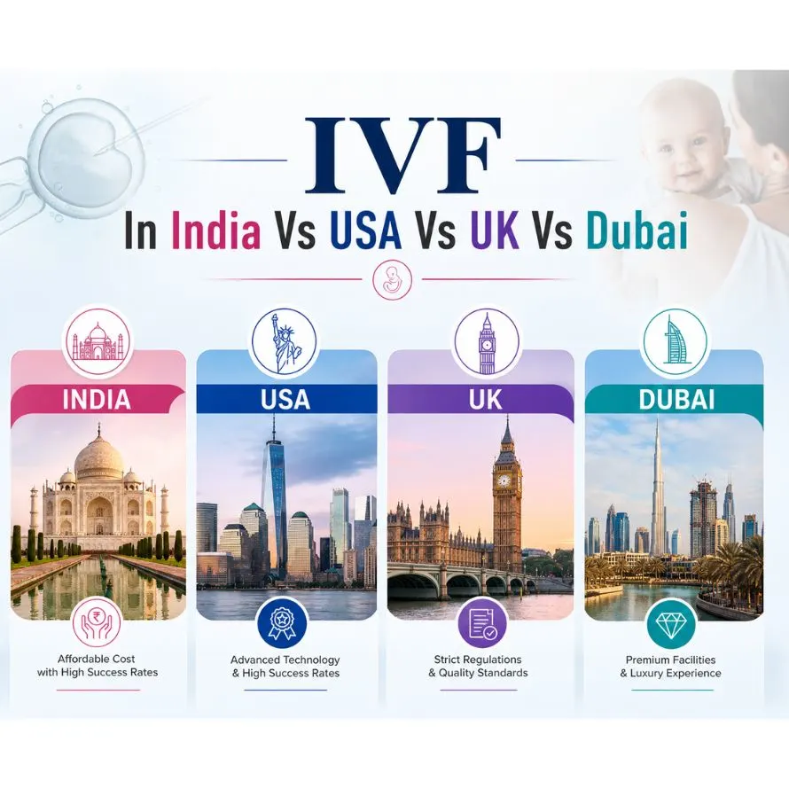 IVF In India Vs USA Vs UK Vs Dubai